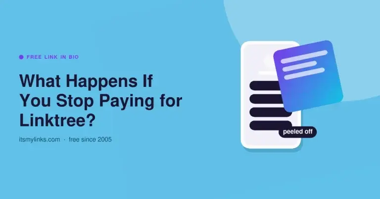 Paid Linktree features peeling away from a plain link page